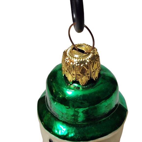 VTG ADORABLE SNOWMAN CHRISTMAS ORNAMENT MADE IN GERMANY MERCURY BLOWN GLASS EUC - Picture 5 of 8